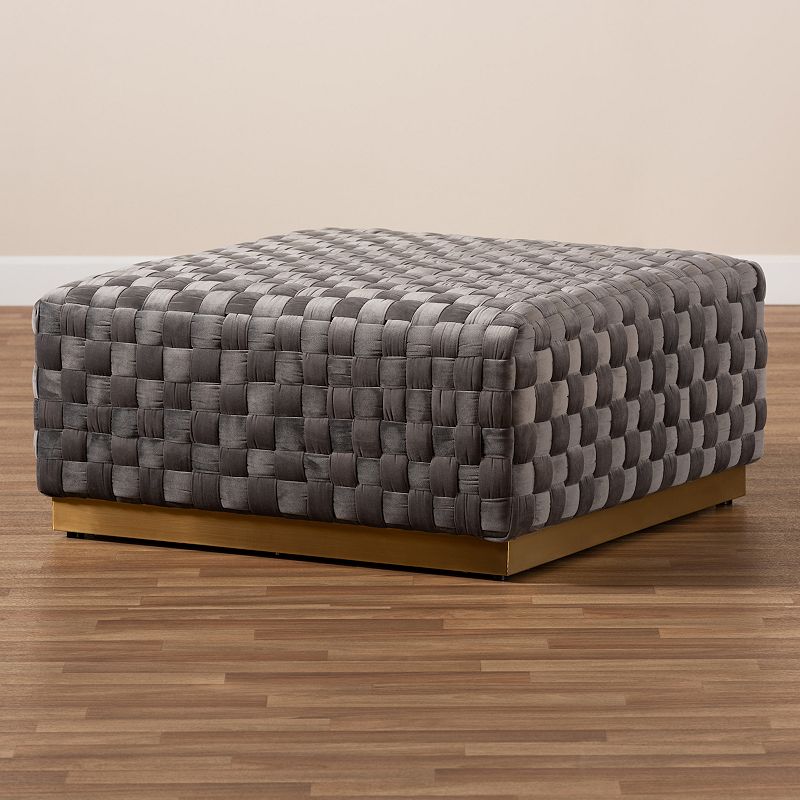 Baxton Studio Noah Ottoman