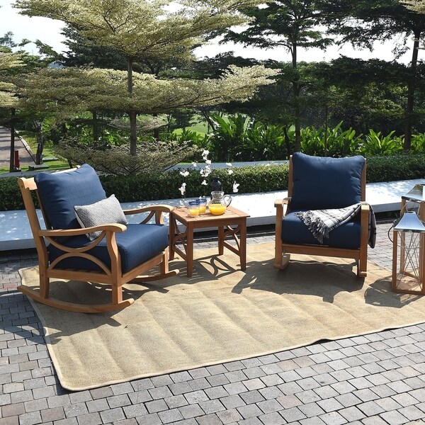 Cambridge Casual Lowell 3Piece Teak Patio Chat Set