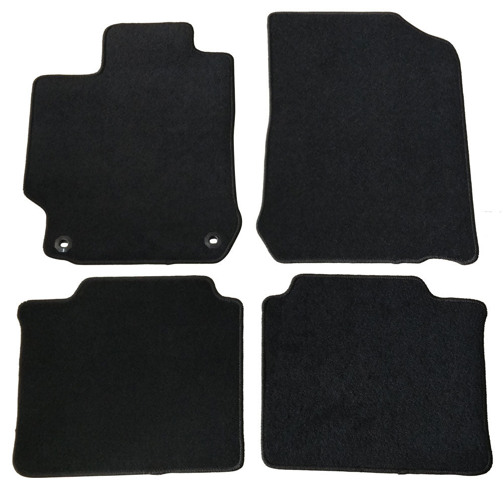 Ikon Motorsports Carpet Car Floor Mats Fit 12-17 Toyota Camry OE Factory Style Black Nylon 4pcs