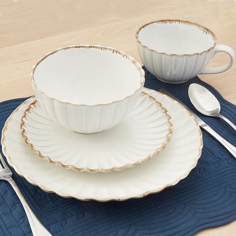 Baum Scallop 16-pc. Dinnerware Set