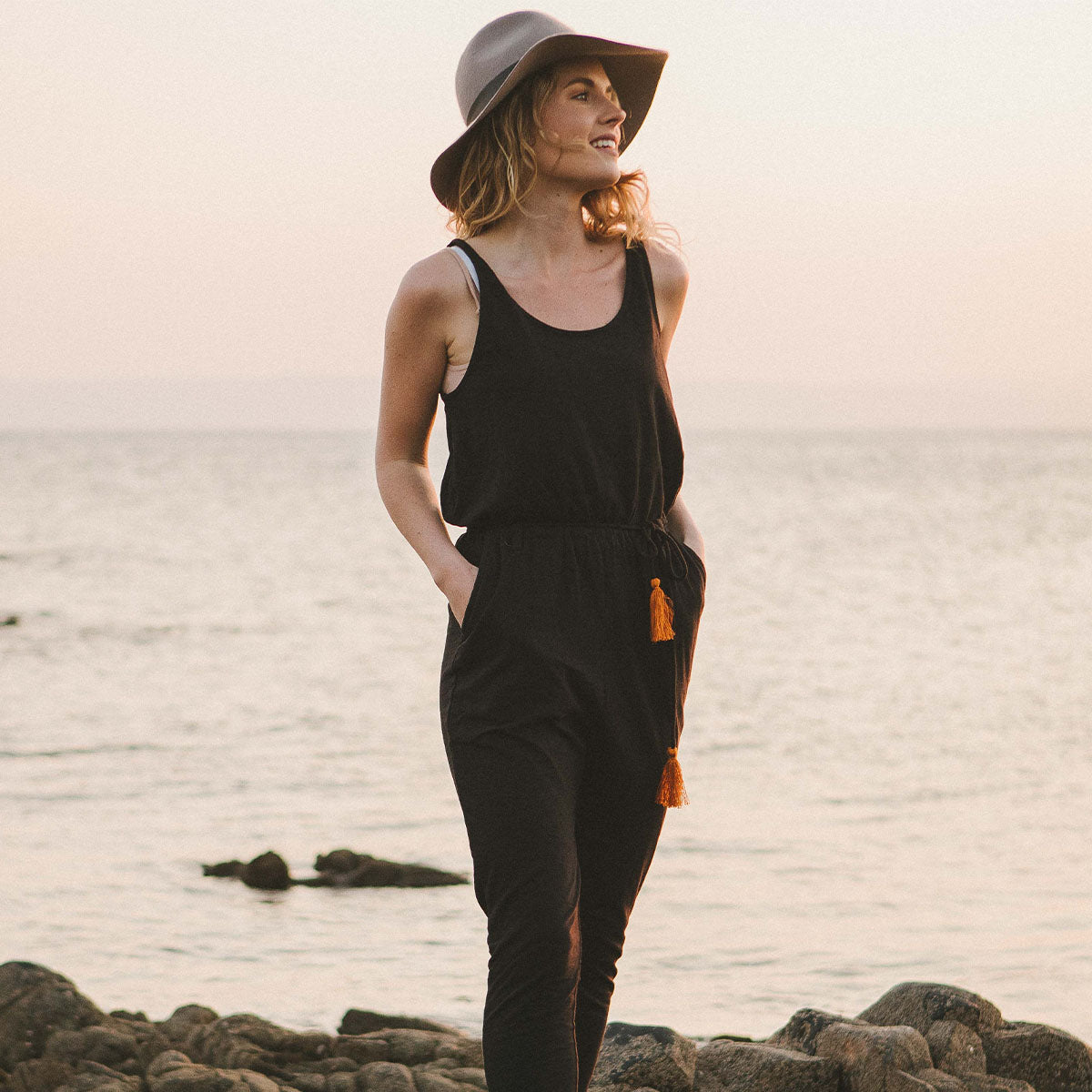 Eva Recycled Jumpsuit - Black