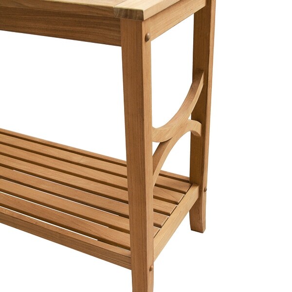 Cambridge Casual Lowell Teak Patio Console Table