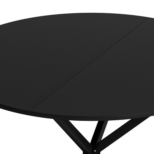 42.13'' Modern Cross Leg Round Dining Table