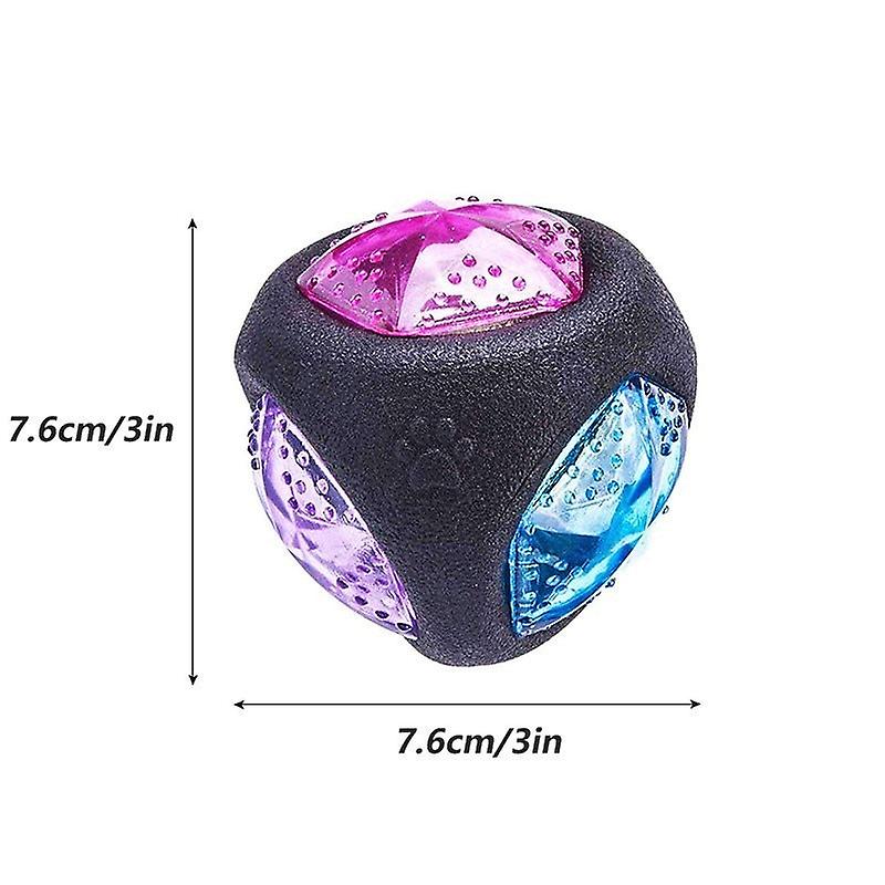 Elastic flash led dog ball toy