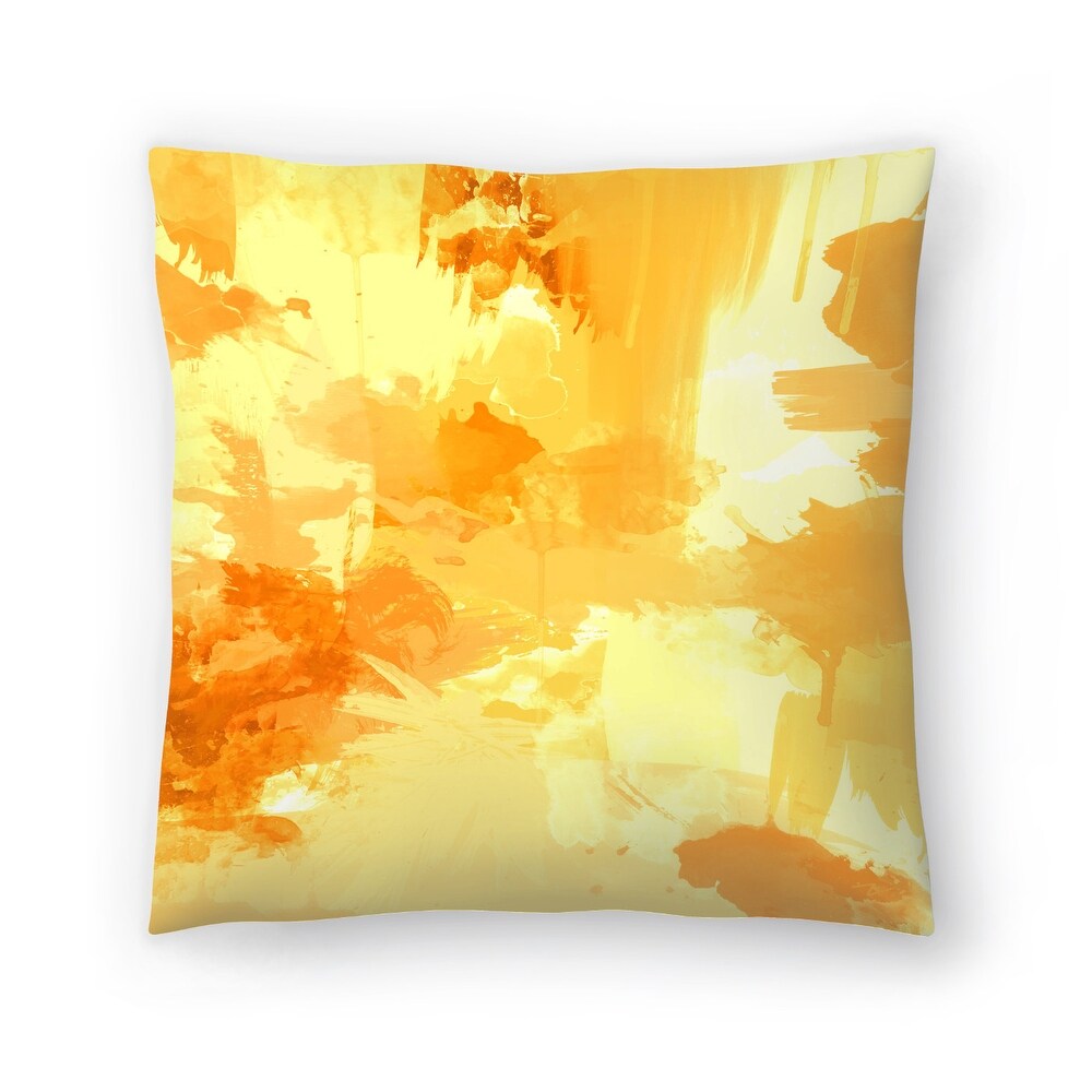 Bomb Pop Yellow   Decorative Throw Pillow