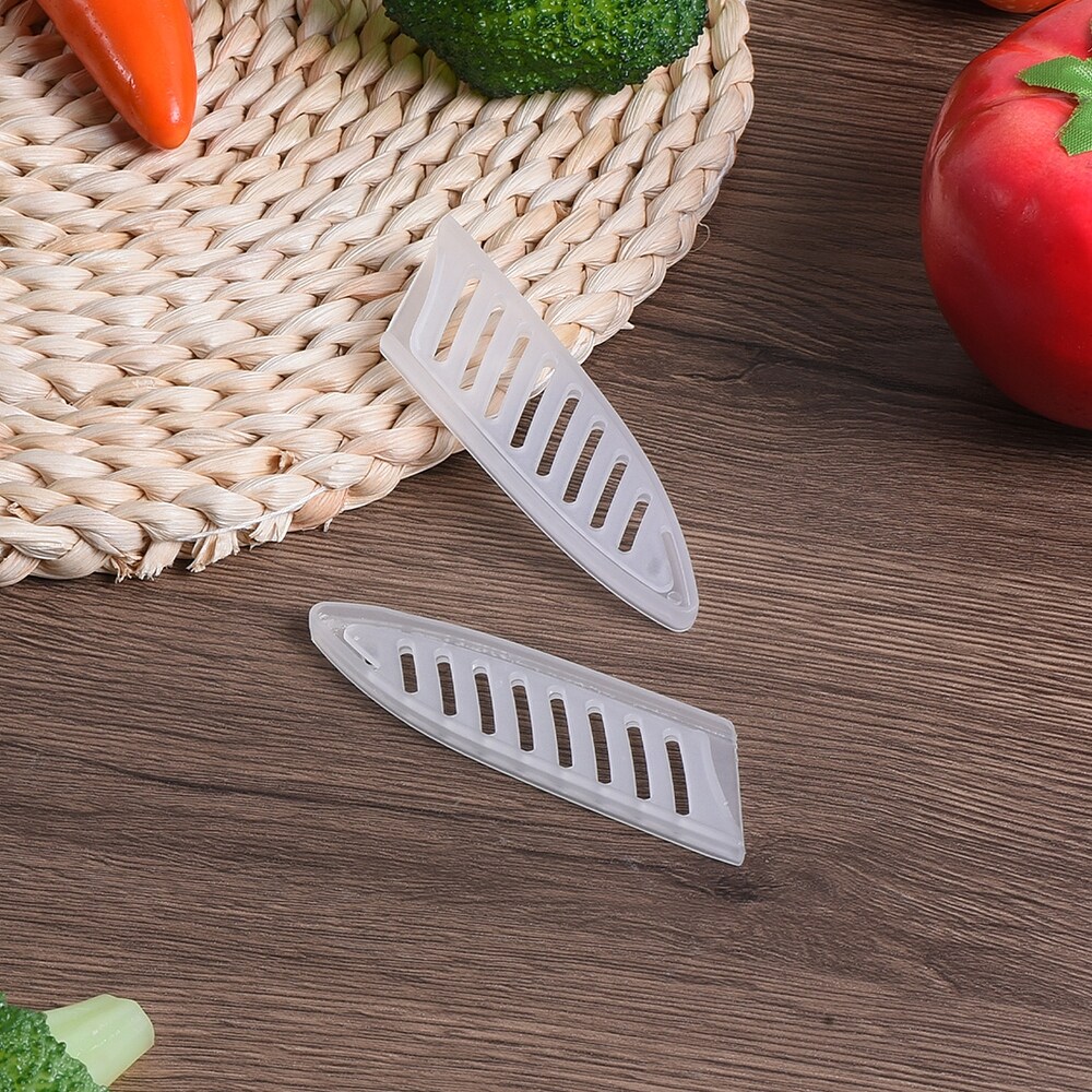 2Pcs PP Kitchen Knife Sheath Cover Sleeves for Paring Knife  White
