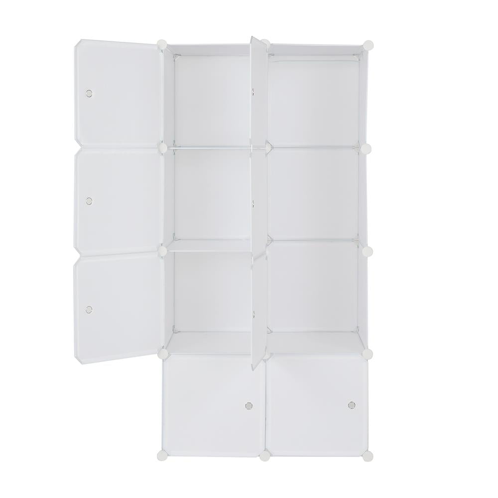 FCH 8-Cube Wardrobe Portable Closets, White