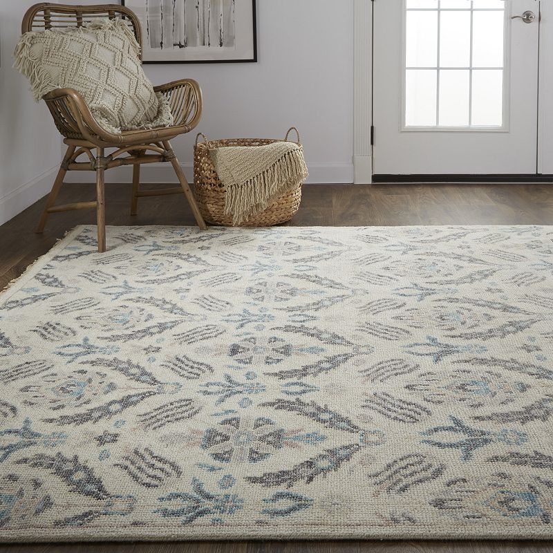 Weave and Wander Bennet Luxury Arts and Crafts Style Wool Rug