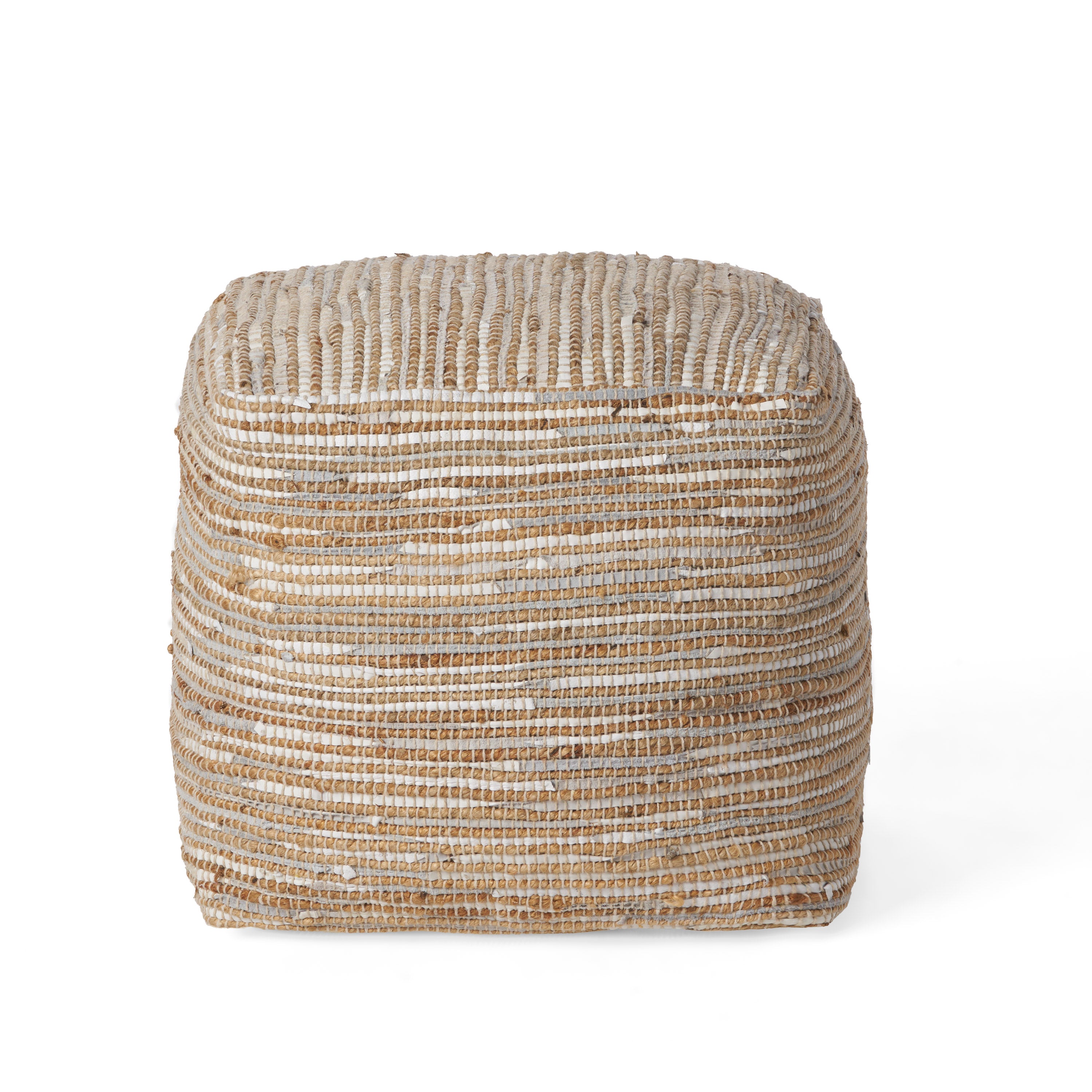 Colbert Handcrafted Boho Cube Pouf