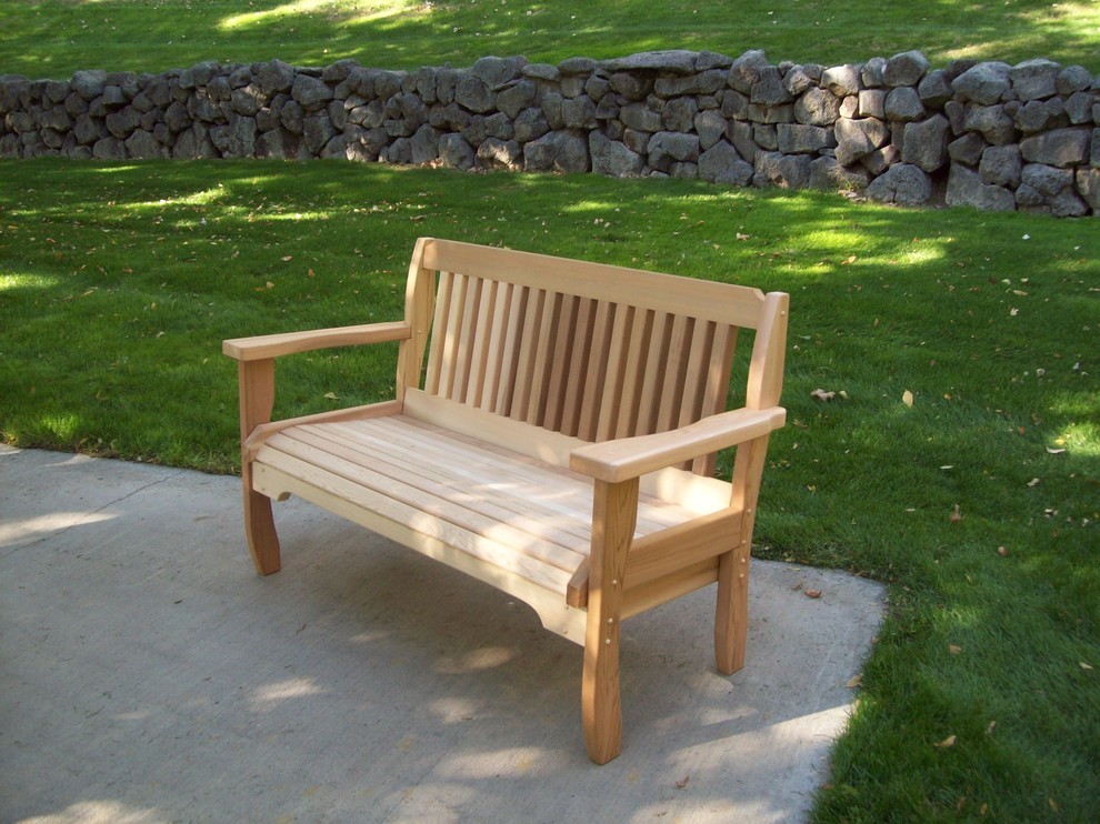 Cabbage Hill Garden Bench   Transitional   Outdoor Benches   by Wood Country  Houzz