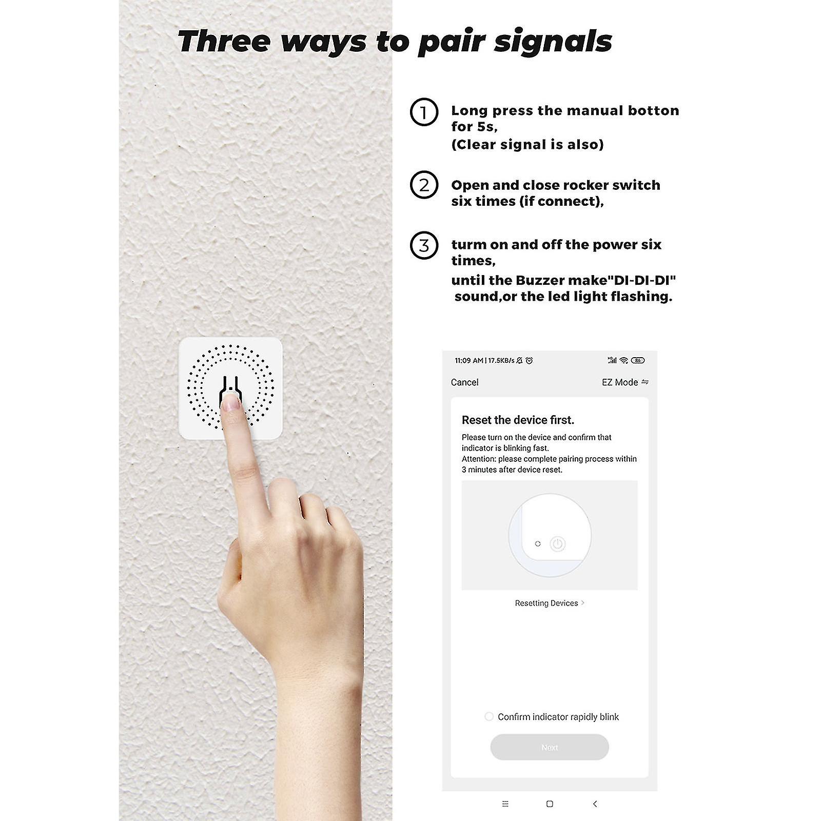 Wifi Switch Remote Control Smart Switch Module Abc Shell Socket For Home - 10a， 42x42x20mm