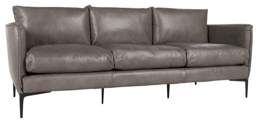 Corinne Mid Gray Sofa By Kosas Home   Midcentury   Sofas   by Kosas  Houzz