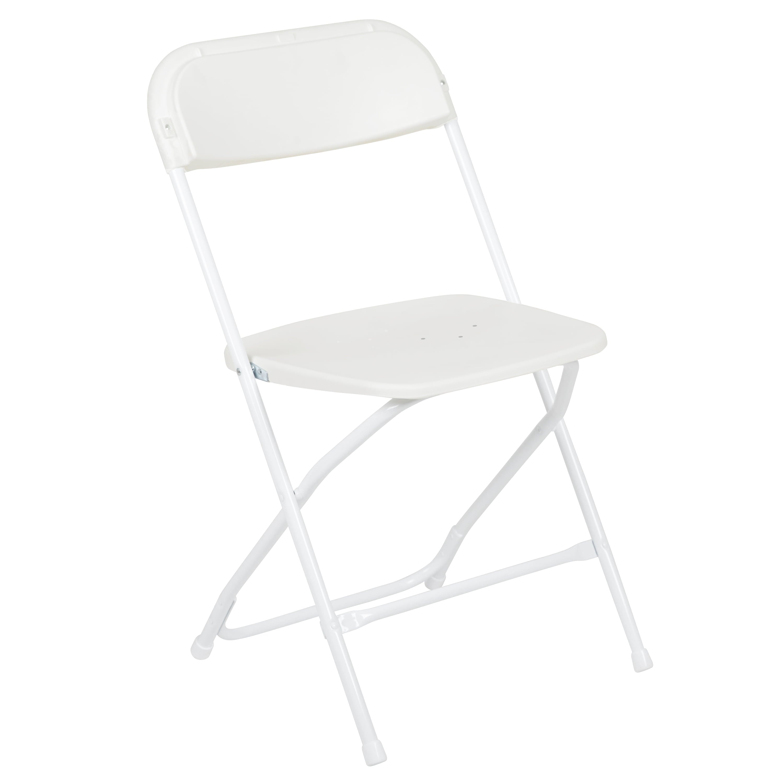 Flash Furniture Hercules™ Series Plastic Folding Chair - White - 4 Pack 650LB Weight Capacity Comfortable Event Chair-Lightweight Folding Chair