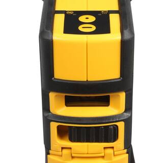 DW 165 ft. Red Self-Leveling 5-Spot  Horizontal Line Laser Level with (3) AA Batteries  Case DW0851