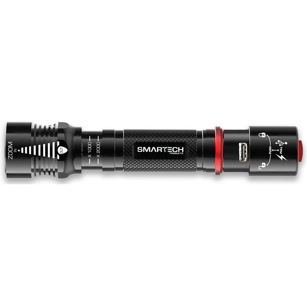 Smartech Products 1000 Lumens Dual Powered Rechargeable LED Flashlight and 2600 mAh Power Bank HSR-1000