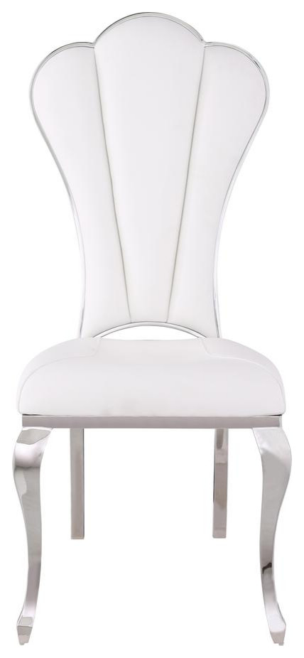 Shell Back Side Chair   Set Of 2  White   Traditional   Dining Chairs   by GwG Outlet  Houzz