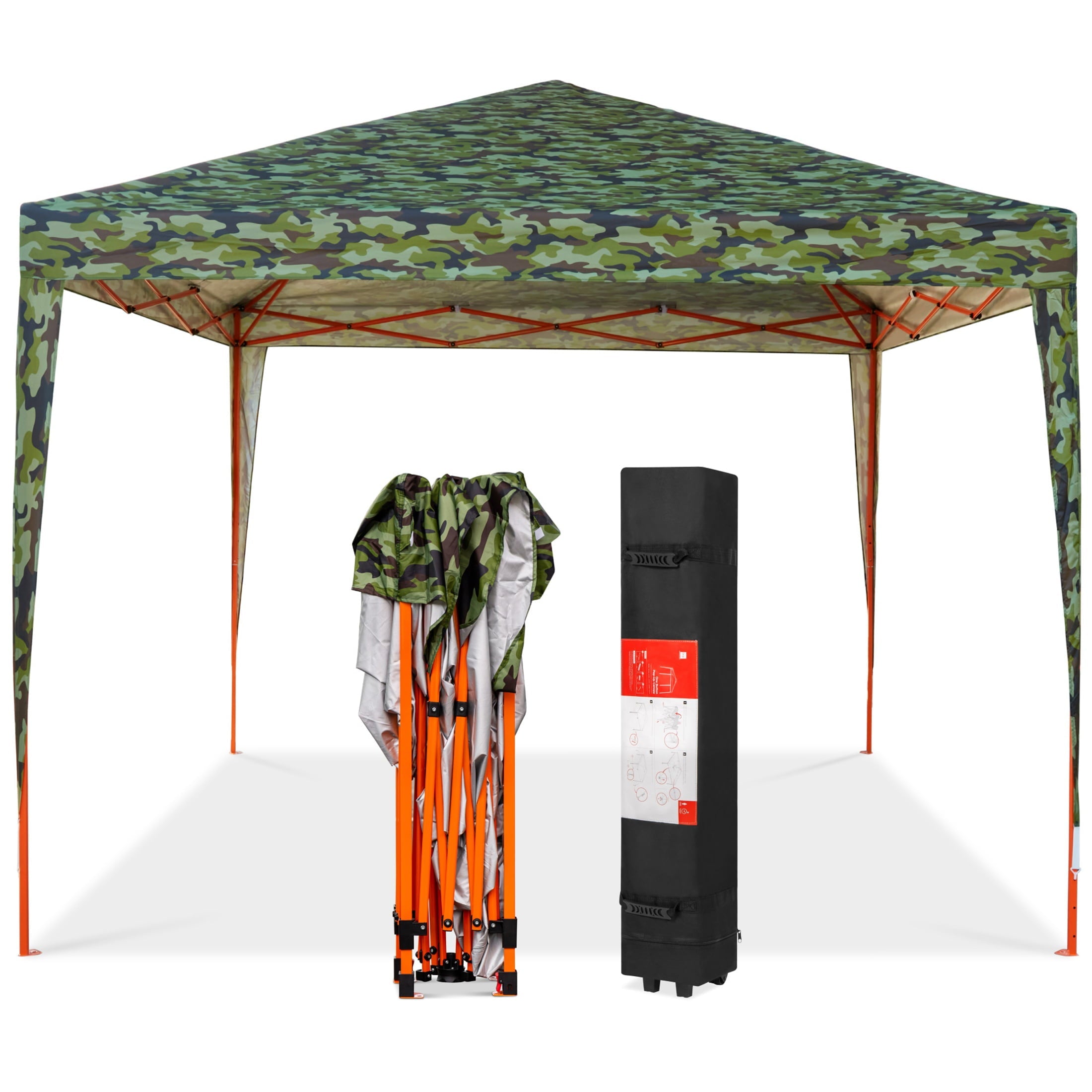 Best Choice Products 10x10ft Outdoor Portable Adjustable Instant Pop Up Gazebo Canopy Tent w/ Carrying Bag - Camo