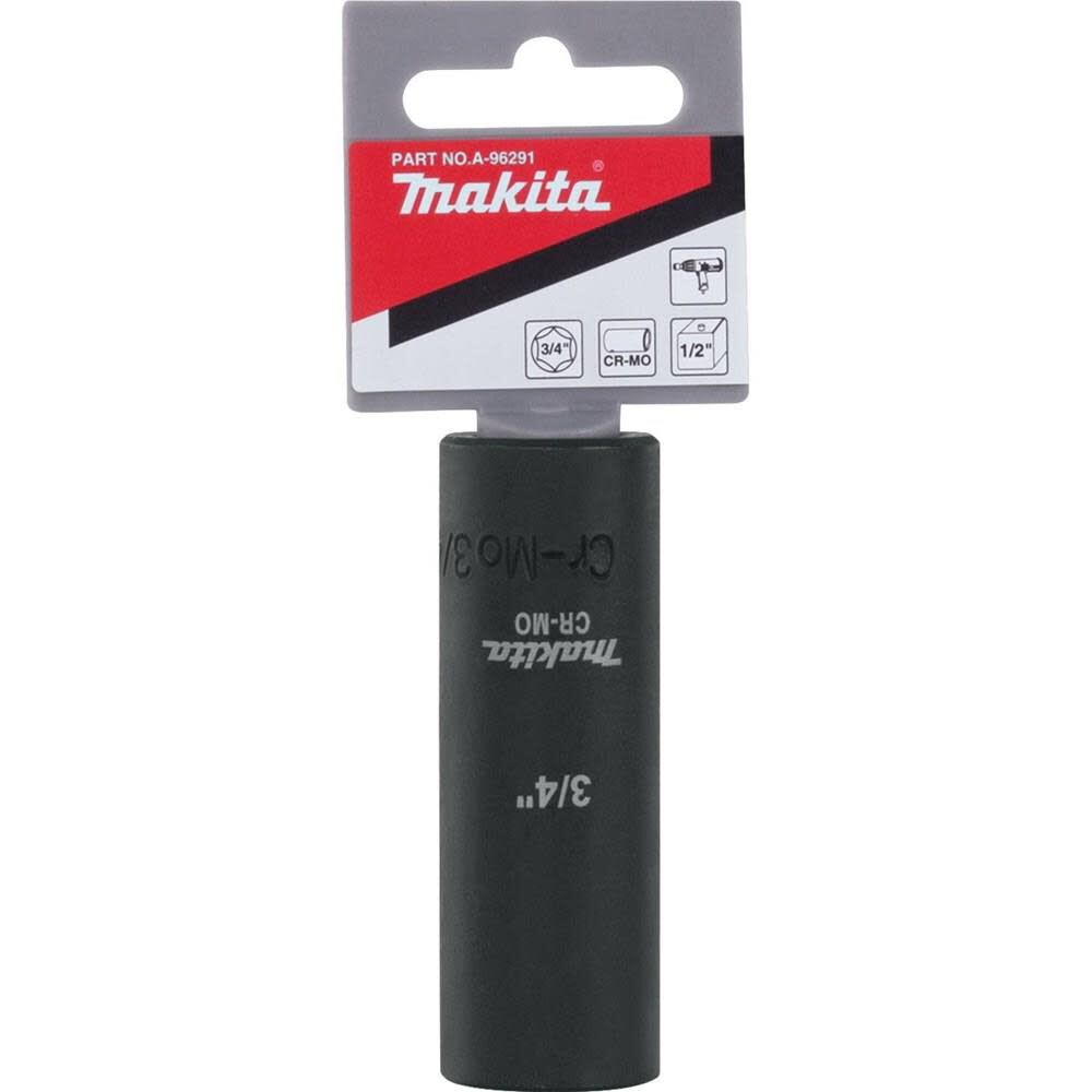 Makita 3/4 in. Deep Well Impact Socket 1/2 in. Drive A-96291 from Makita