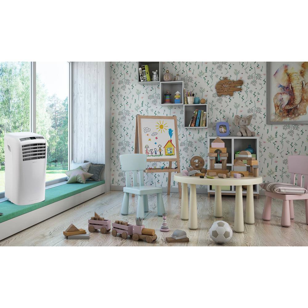 OLIMPIA SPLENDID 10000 BTU 350 sq. ft. Portable Compact Air Conditioner 3 in 1 (AC Fan Dehumidifier) with Remote in White 2150