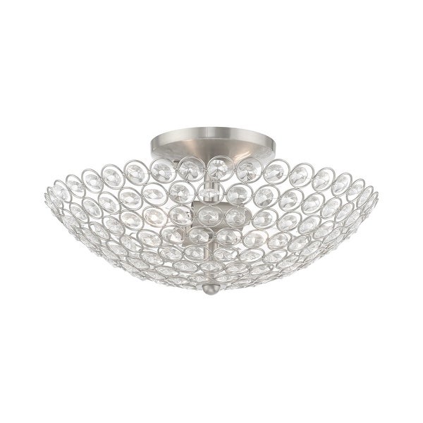 Livex Lighting Cassandra 2 Light 13 Wide Semi-Flush Bowl Ceiling