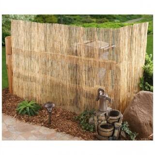 Master Garden Products 48 in. H x 168 in. W Natural Bamboo Reed Fence Panel RF-4