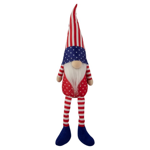 Sitting Patriotic Boy 4th Of July Gnome