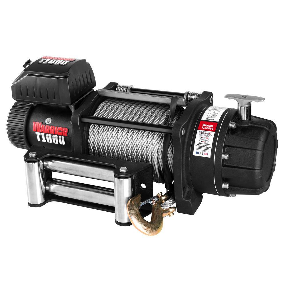 DK2 10000 lbs. Capacity Electric Elite Combat Winch with Steel Cable T1000-100