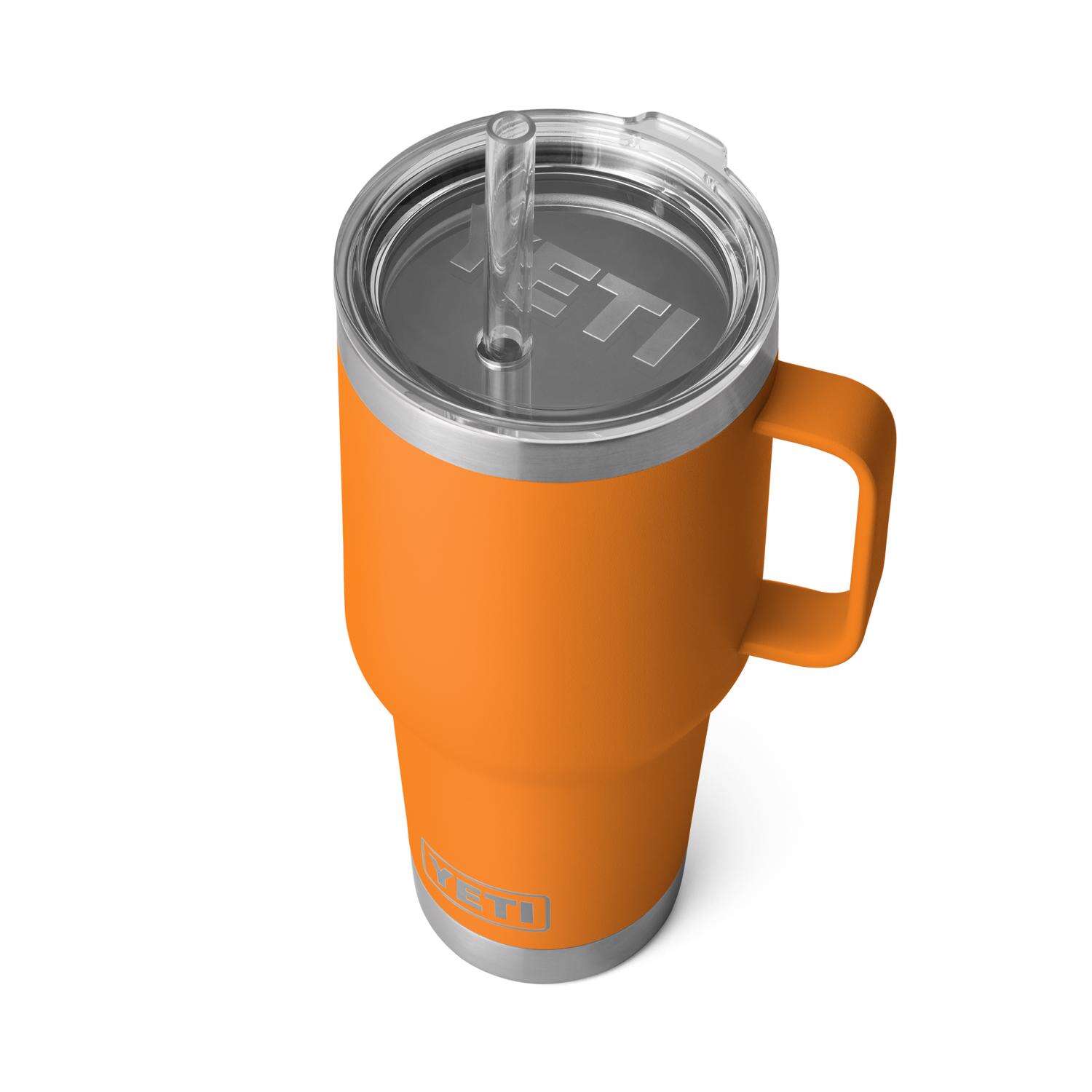 YETI Rambler 35 oz King Crab Orange BPA Free Straw Mug