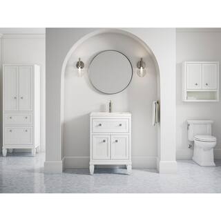 KOHLER Hearthaven 24 in. W Linen Cabinet in White K-33540-ASB-0