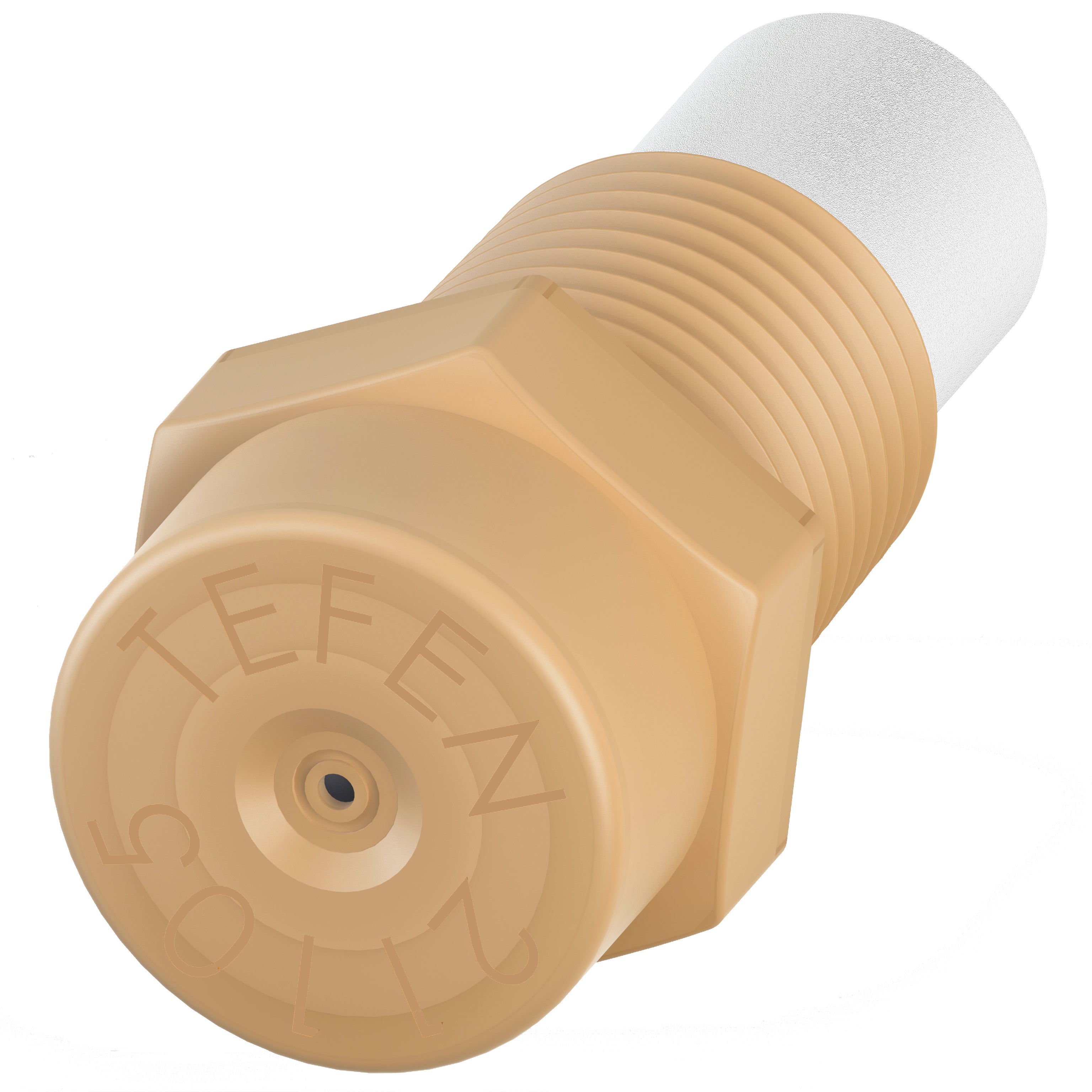 Plastic Fog Nozzle W/Poly Filter Misting Poultry Cream 1/8