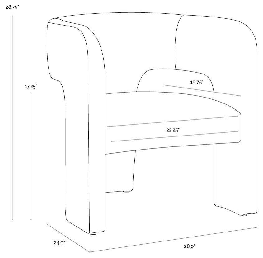 Isidore Lounge Chair   Transitional   Armchairs And Accent Chairs   by Sunpan Modern Home  Houzz