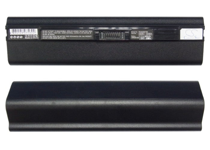 Acer Aspire One 531 Aspire One 751 A Black 8800mAh Replacement Battery BatteryClerkcom Laptop and Notebook