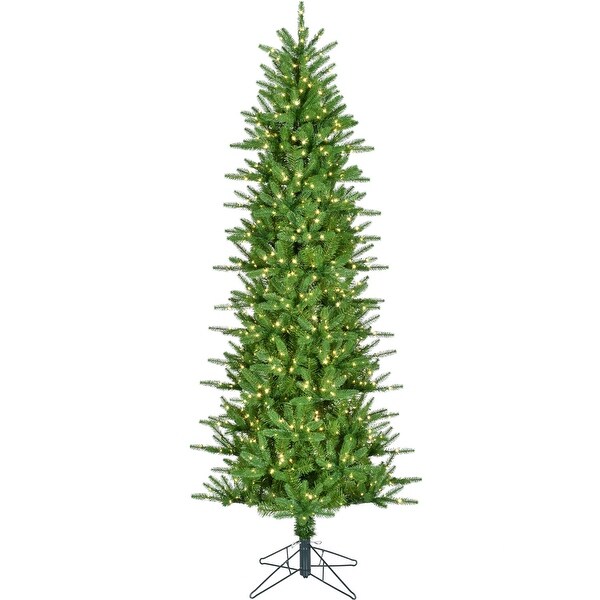 Fraser Hill Farm 6.5ft. Carmel Pine Artificial Christmas Tree with Warm White Fairy LED Lights and Remote Control