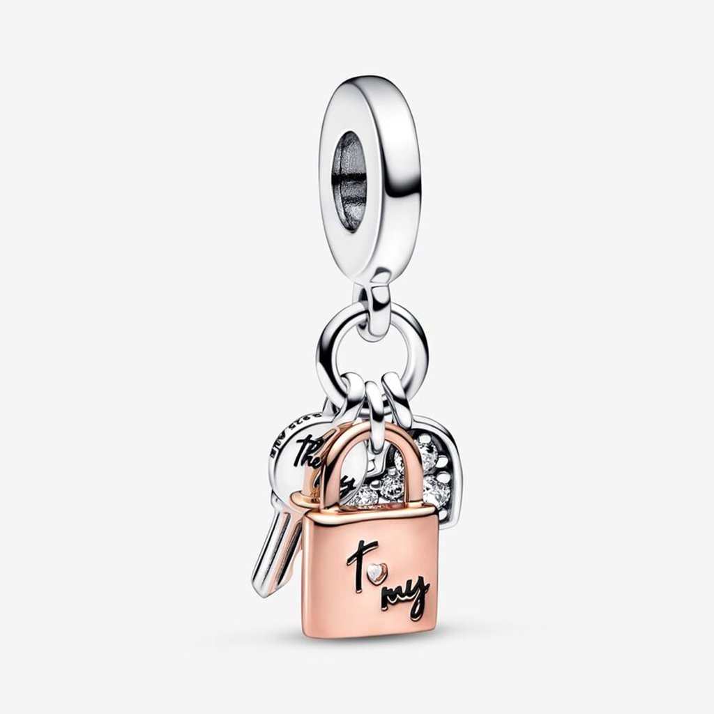 PANDORA  Padlock & Heart Bracelet Gift Set - Two-tone