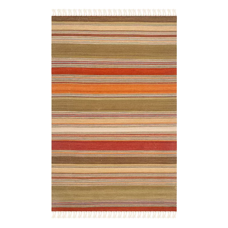 Safavieh Kilim Reese Striped Wool Blend Rug