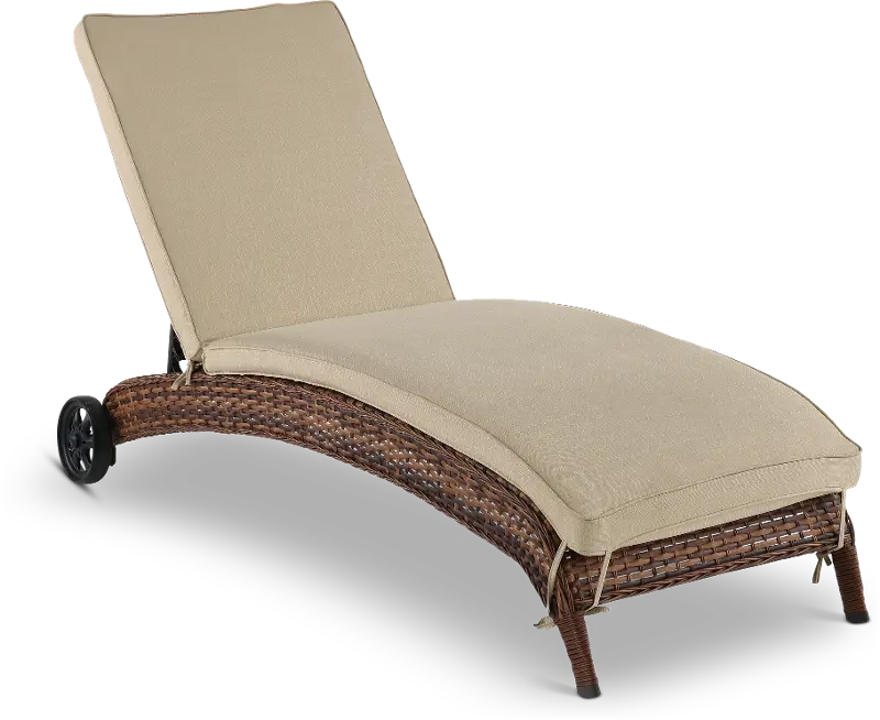 Appia Linen Patio Chaise Lounge Chair