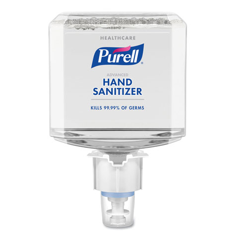 Gojo Purell Healthcare Advanced Hand Sanitizer Foam | 1200 mL， Refreshing Scent， For ES4 Dispensers， 2