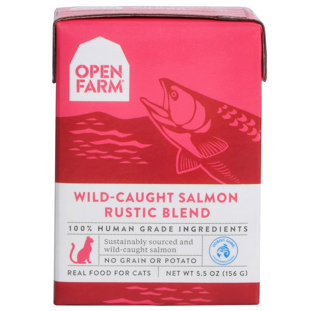 Open Farm Rustic Blend Wild-Caught Salmon Wet Cat Food - 5.5oz