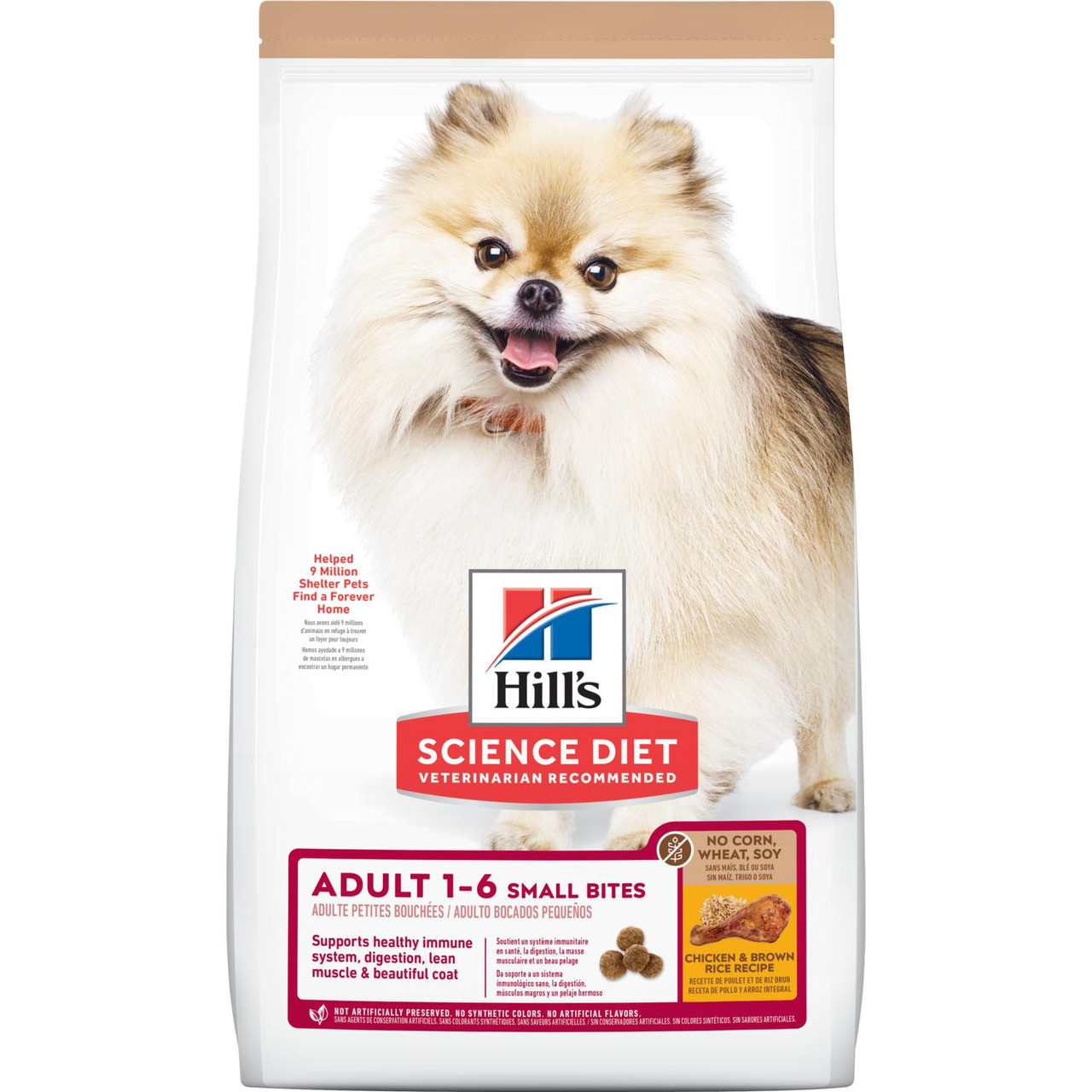 Hill's Science Diet Chicken and Brown Rice Recipe Adult Small Bites Dry Dog Food