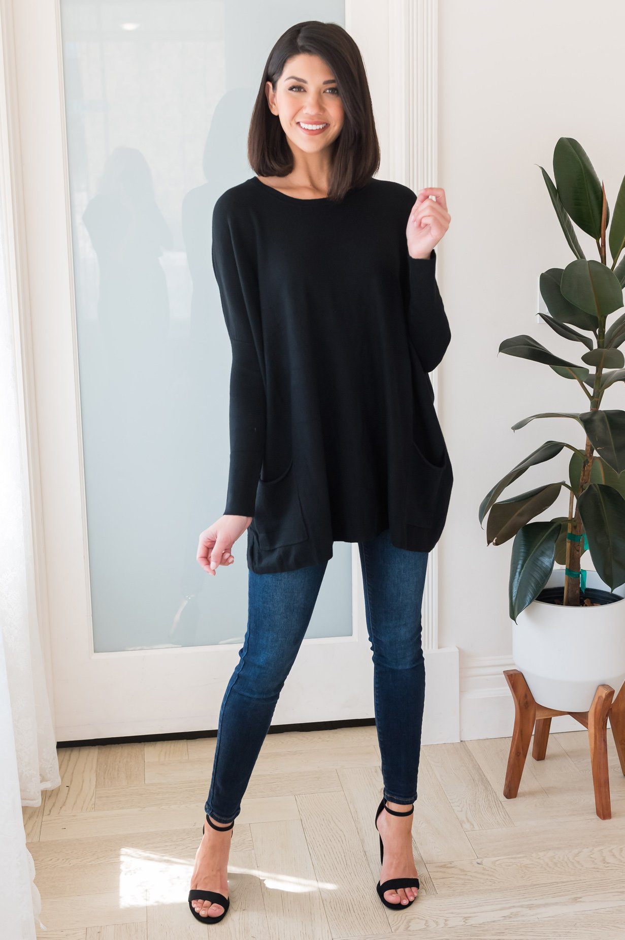 Casual Chic Modest Oversize Sweater