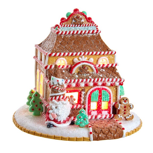 Kurt Adler 7 5 inch Lighted Gingerbread Shop