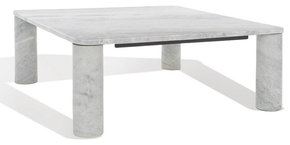 Safavieh Couture Nicoletta Square Marble Coffee Table   Transitional   Coffee Tables   by Safavieh  Houzz