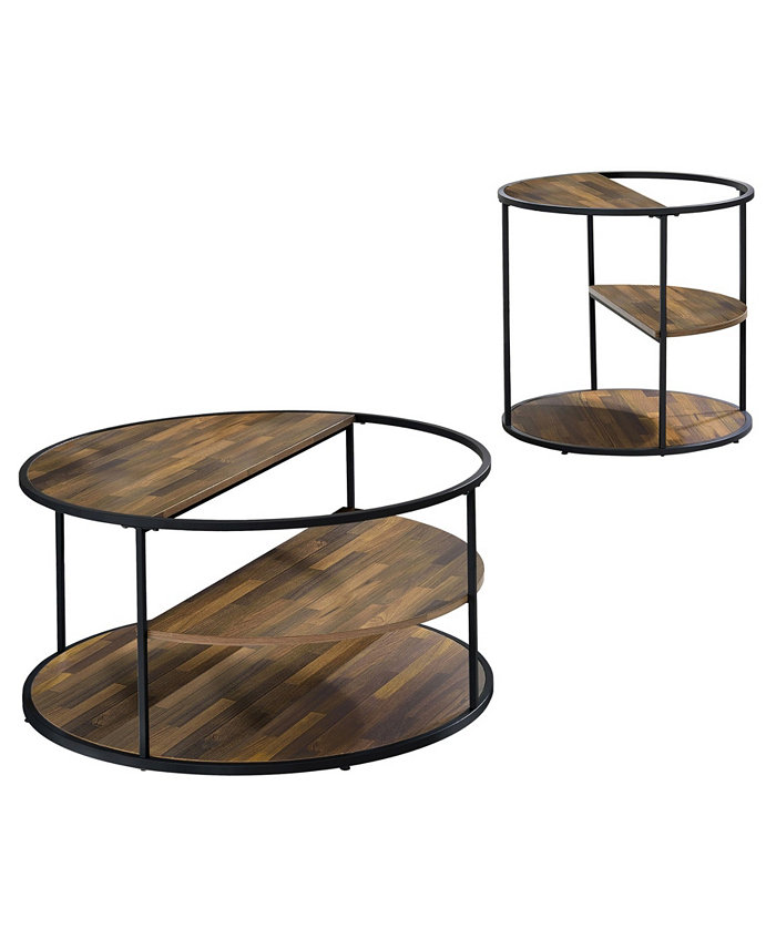 Furniture of America Meriwell 2 Piece Coffee Tables Set