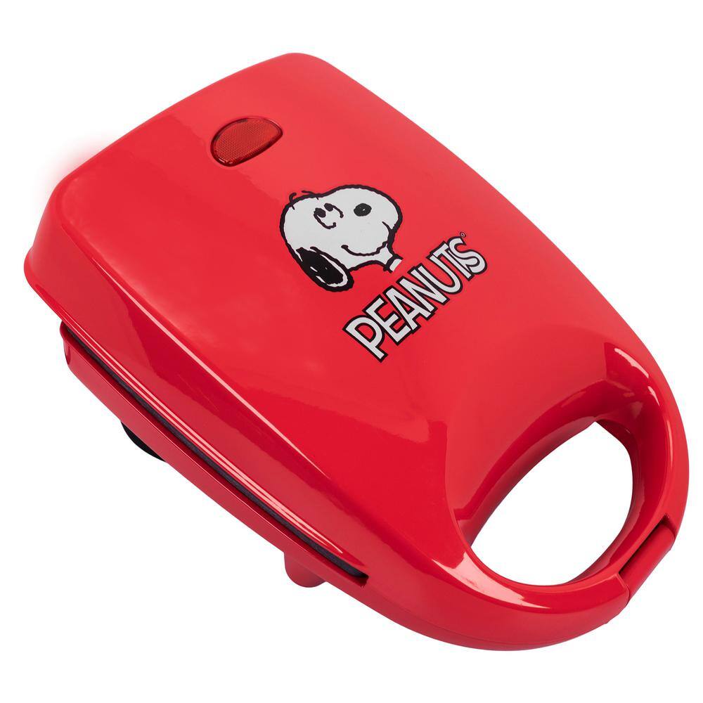 Uncanny Brands Peanuts Snoopy Red 500-Watt Single Grilled Cheese Sandwich Maker PP2-PEA-SN1