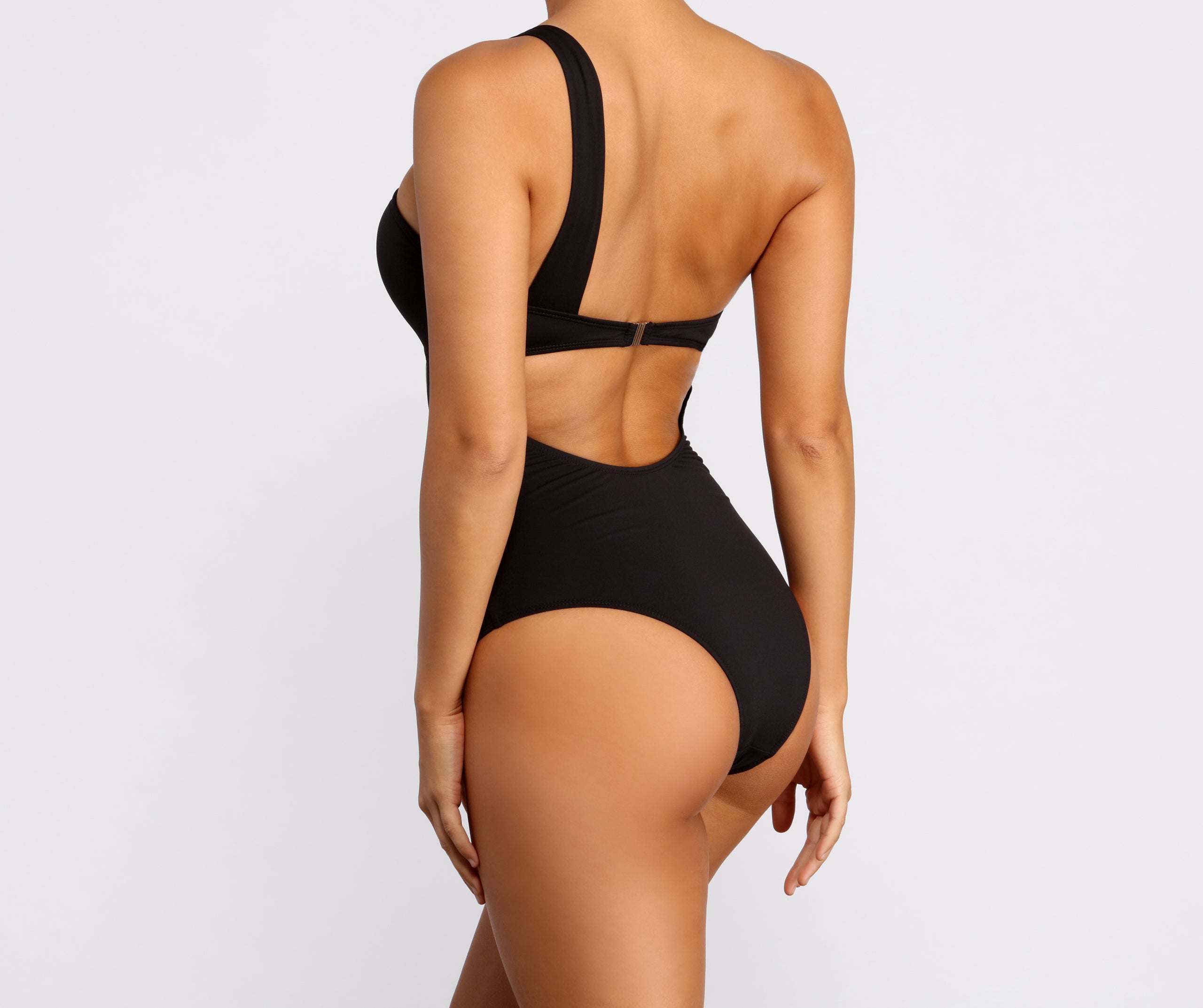 Bring The Heat One Shoulder Swimsuit