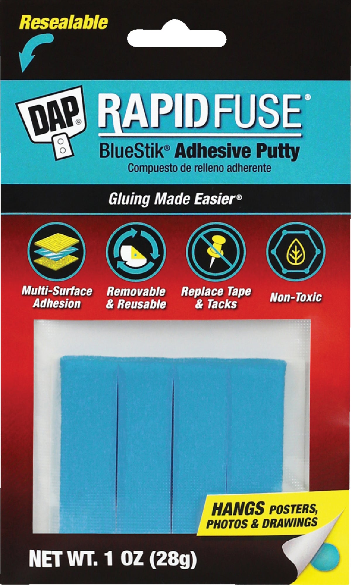 DAP Blue Stik Reusable Adhesive Putty Blue