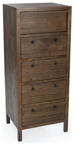 Aldus 22 quot5 Drawer Elm Chest   Transitional   Accent Chests And Cabinets   by Maria Yee Inc  Houzz