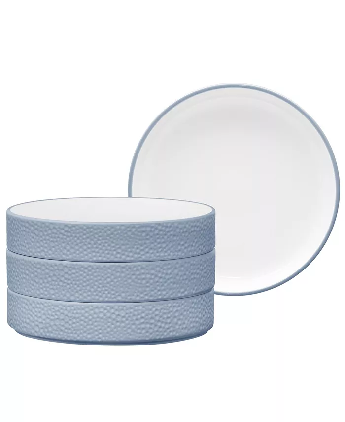 Noritake Colortex Stone Stax Deep Plates Set of 4