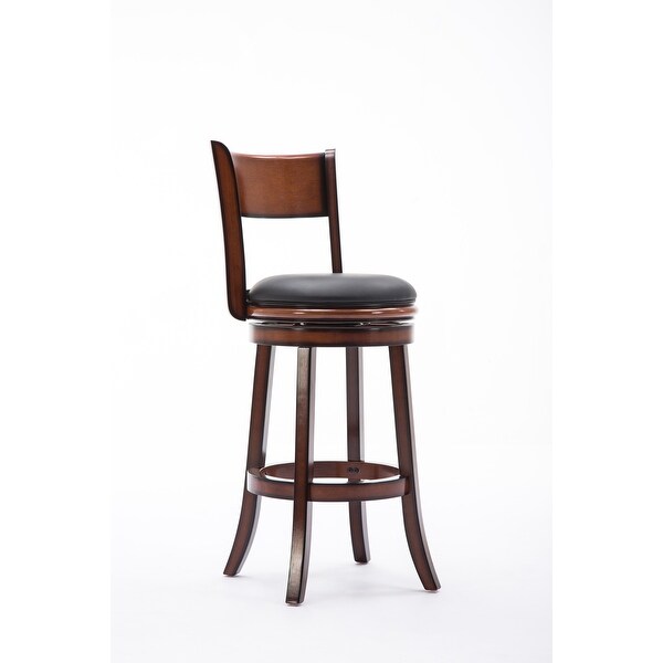 Palmetto Rubberwood 29-inch Swivel Stool