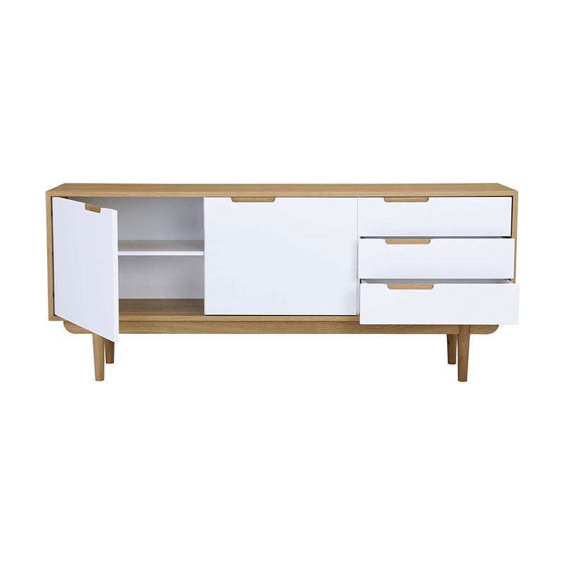 NAKULA Sideboard Buffet 180cm - Natural & White